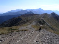 nad Kodrackým Suchým vrchom pří stoupání na Kondratovu kopu (září 2009)