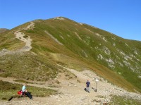 Przełęcz pod Kopą Kondracką - sedlo na pozadí Kopy Kondrackie