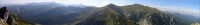 Wielki Giewont - panoramatický pohled z vrcholu na celé Tatry