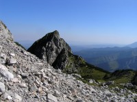 Długi Giewont - z trasy pod vrcholem Wielkego Geiwontu (září 2009)