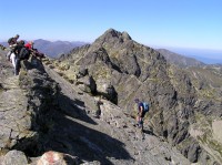 Kozie Czuby - na západním vrcholu (pohled ke Swinici - září 2009)