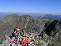 Skrajny Granat - odpočinek na vrcholu (září 2009)