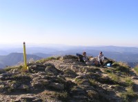 Severný vrchol v Stenách - na vrcholu (srpen 2011)