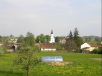 pohled na centrum obce