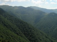 NPR Bránica - pohled na závěr doliny Veľká Bránica - pohled z Baraniakov (srpen 2012)