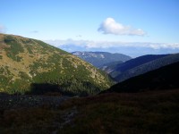 Králička rozc. -  pohled od rozcestí do doliny Štiavnica (září 2013)(září 2013)