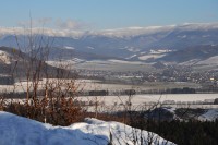 Zimní výhled do údolí Desné