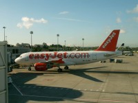 Letadlo Easy Jet v Lisabonu