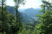 Výhled při zpáteční cestě do údolí