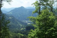 Výhled při zpáteční cestě do údolí