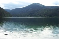 Jezero a vrchol Gemeindealpe