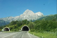 Dálniční tunely pod Gran Sassem