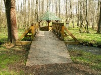 Můstek přes Kosí potok - přístup k pramenu