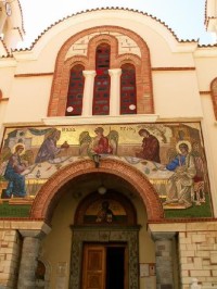 Průčelí kostela Agia Triada