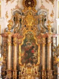 Schulkirche - detail oltáře