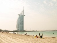 Burj al Arab z pláže Jumeirah