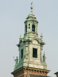 Detail věže wawelské katedrály