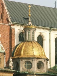 Renesanční zlatá kopule Zikmundovi kaple