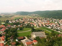Výhled na městečko Donaustauf