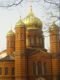 Ortodoxní kostel na hřbitově