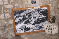 fotografia z múzea - zbombardované mesto