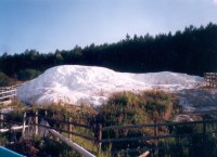 Snehová hora na kúpalisku v Egerszalóku