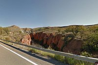 Polopouštní krajina za Darocou, Španělsko