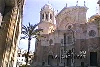 Cádiz, katedrála Santa Cruz na náměstí