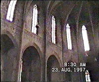 Interiér kostela, Montblanc