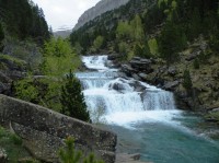 Vodopád Gradas de Soaso,údolí Ordesa