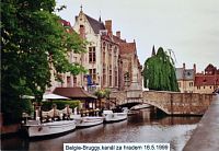 Belgie, Bruggy, kanál za hradem