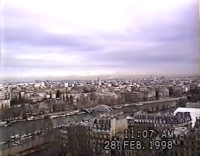 Seina z Eifelovky, Paříž, z videa ´98