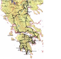 Řecko, schema cesty