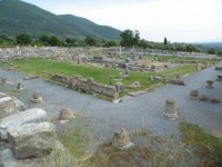 Řecko, ruiny města Messéne, agora