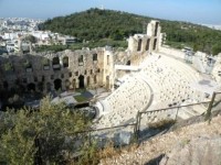 Řecko, Athény, divadlo pod Akropolí