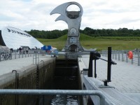 Skotskom Falkirk Wheel, dolní ruční zdymadlo