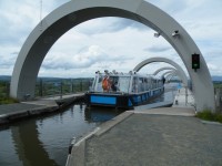 Skotsko, Falkirk Wheel, rotační výtah na lodě-horní část