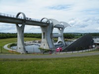 Skotsko, Falkirk Wheel, rotační výtah na lodě