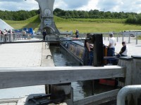 Skotsko, Falkirk Wheel, dolní malé zdymadlo