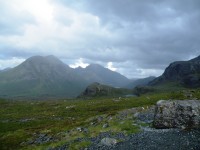 Skotsko, ostrov Skye, sedlo pod Black Cuillins