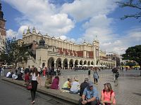 Krakov, glówny rynek, největší středověké náměstí v Evropě