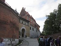 Krakov, východ (brána) z hradu Wawelu