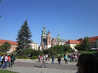 Krakov, Wawel, vnitřní prostory areálu celého komplexu