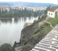 Vltava v Praze pod Vyšehradem