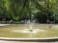 Karlovo náměstí, park, kašna