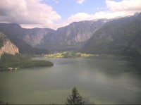 Hallstattské jezero a pohoří Dachstein