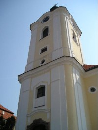 Divišov, věž kostela sv. Bartoloměje