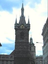 Jindřišská věž a kostel sv. Jindřicha