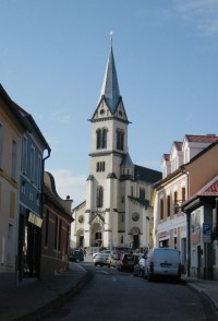 kostel z Vrbenského ulice