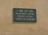 Pamětní deska na Bedřicha Smetanu